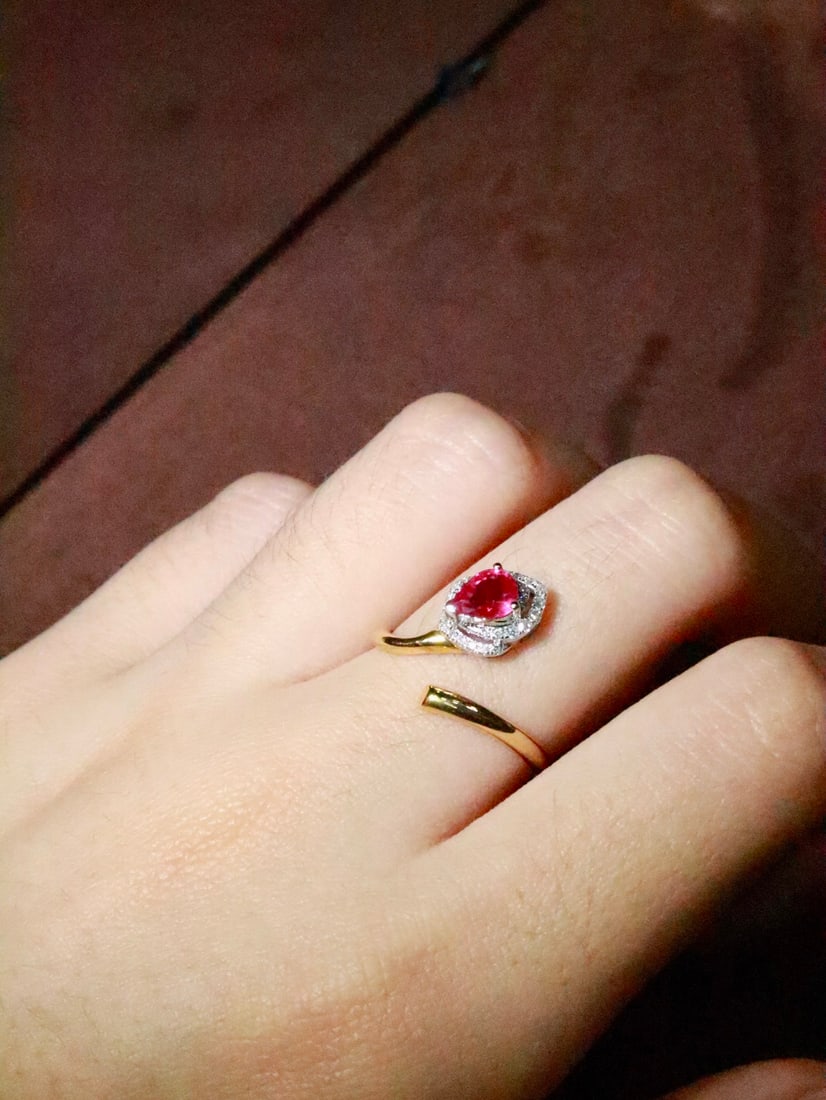 18K Gold Ruby Ring - 5