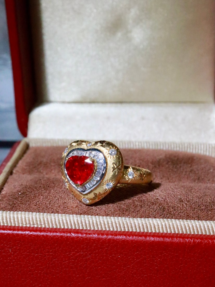 18K Gold Ruby Ring - 2