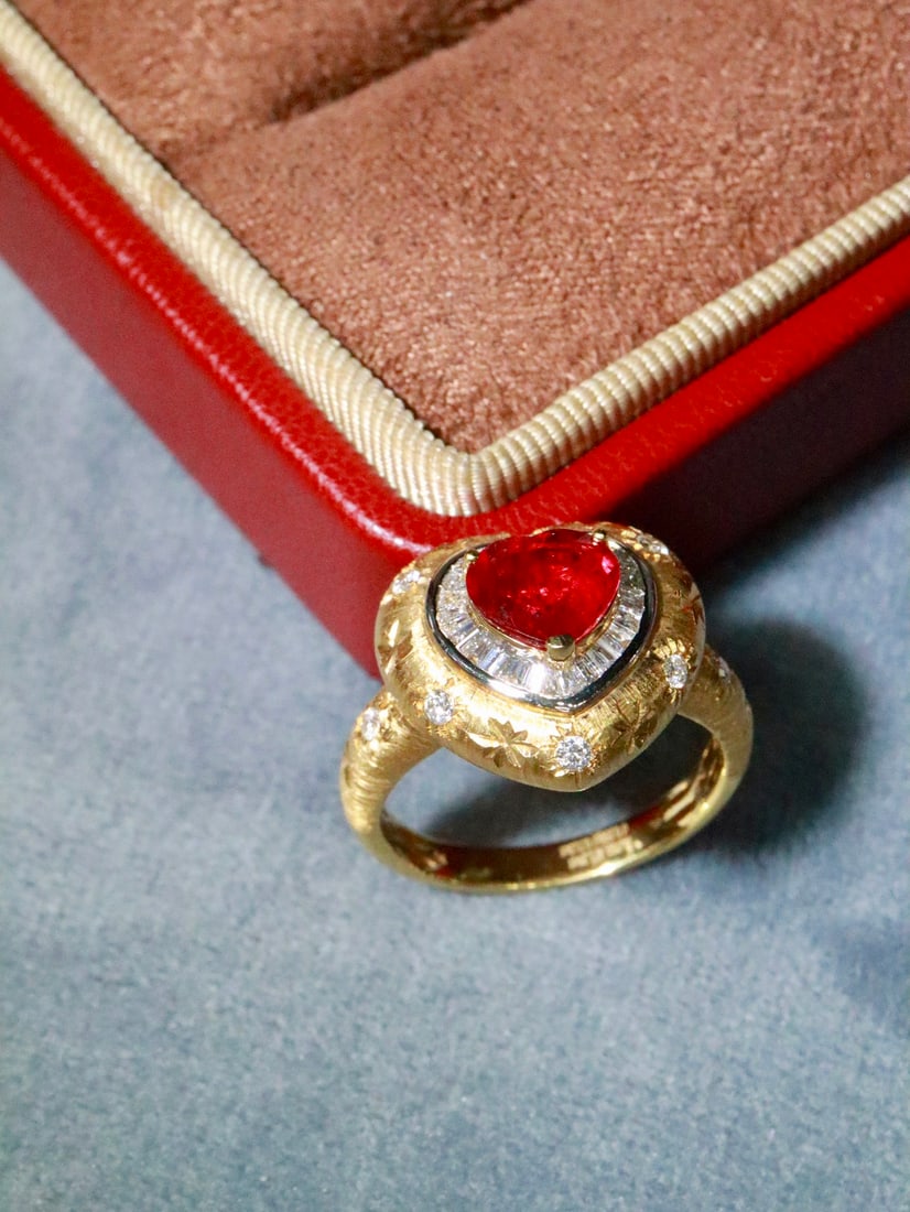 18K Gold Ruby Ring - 4