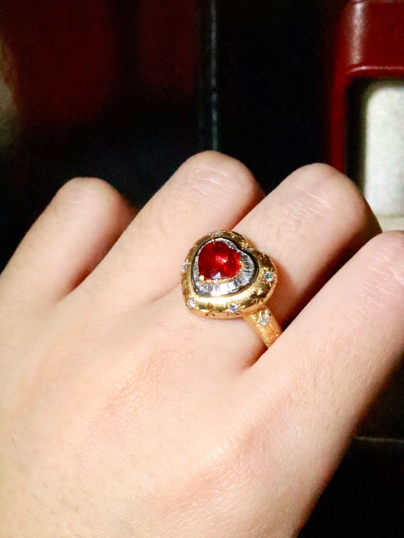 18K Gold Ruby Ring - 5