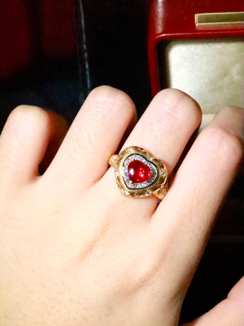18K Gold Ruby Ring - 6