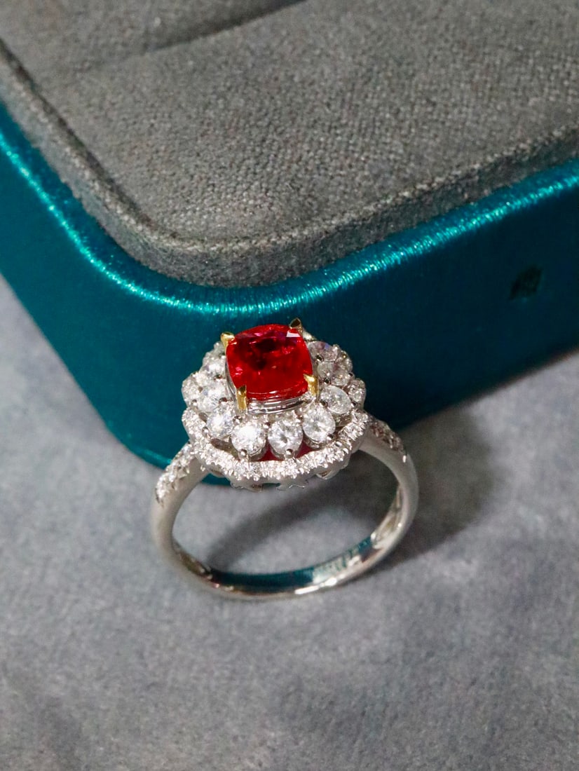 PT950 Platinum Ruby Ring - 4