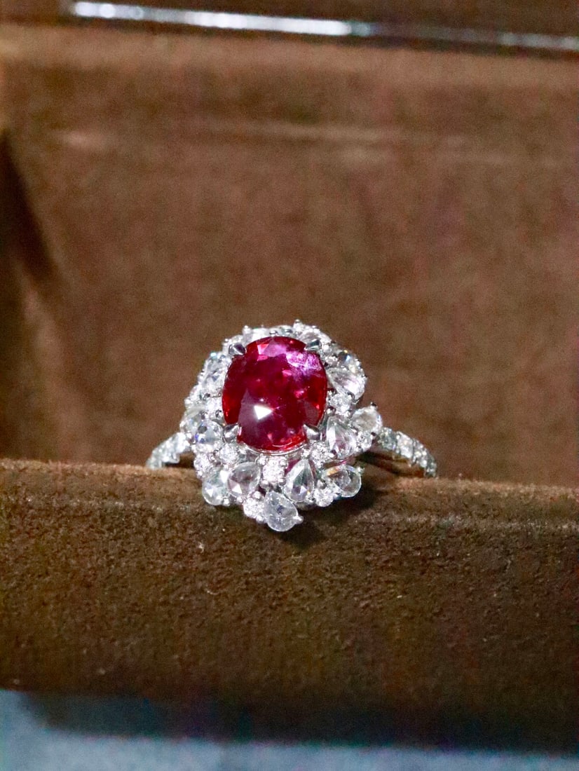 PT950 Platinum Ruby Ring - 2