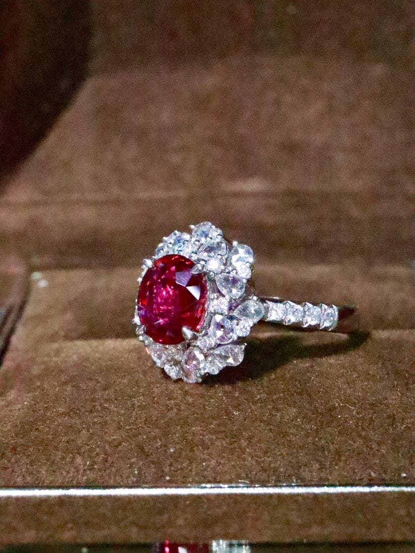 PT950 Platinum Ruby Ring - 3