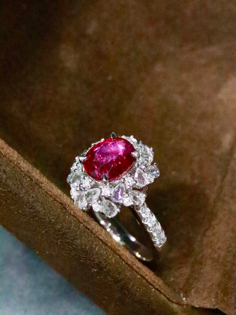 PT950 Platinum Ruby Ring - 4