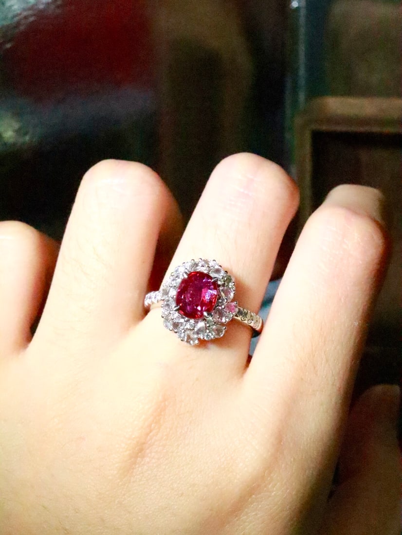 PT950 Platinum Ruby Ring - 5