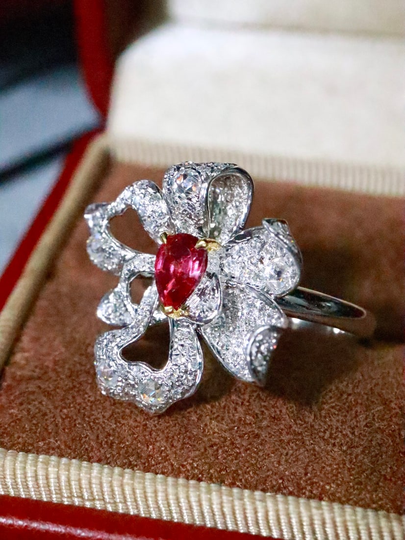 18K Gold Ruby Ring - 2