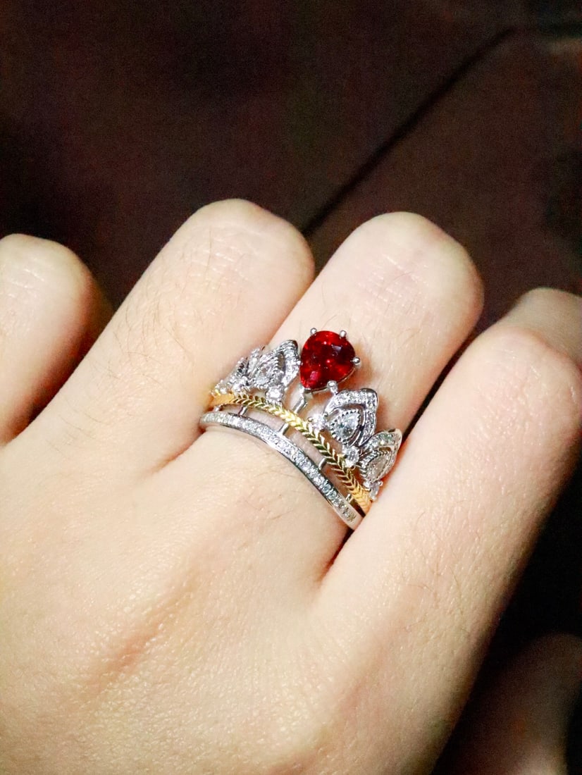 Platinum Ruby Ring - 5