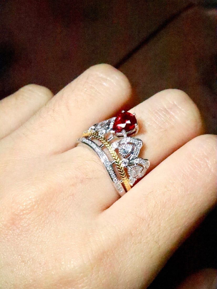 Platinum Ruby Ring - 6