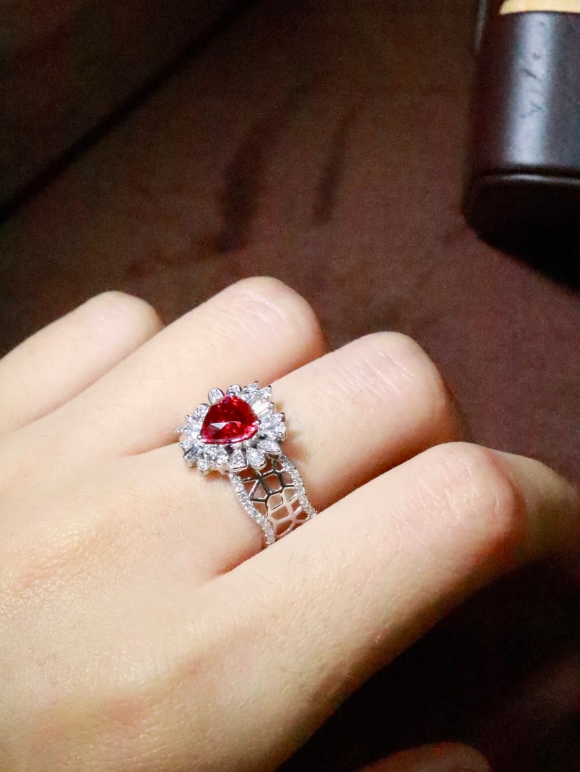 Platinum Ruby Ring - 6
