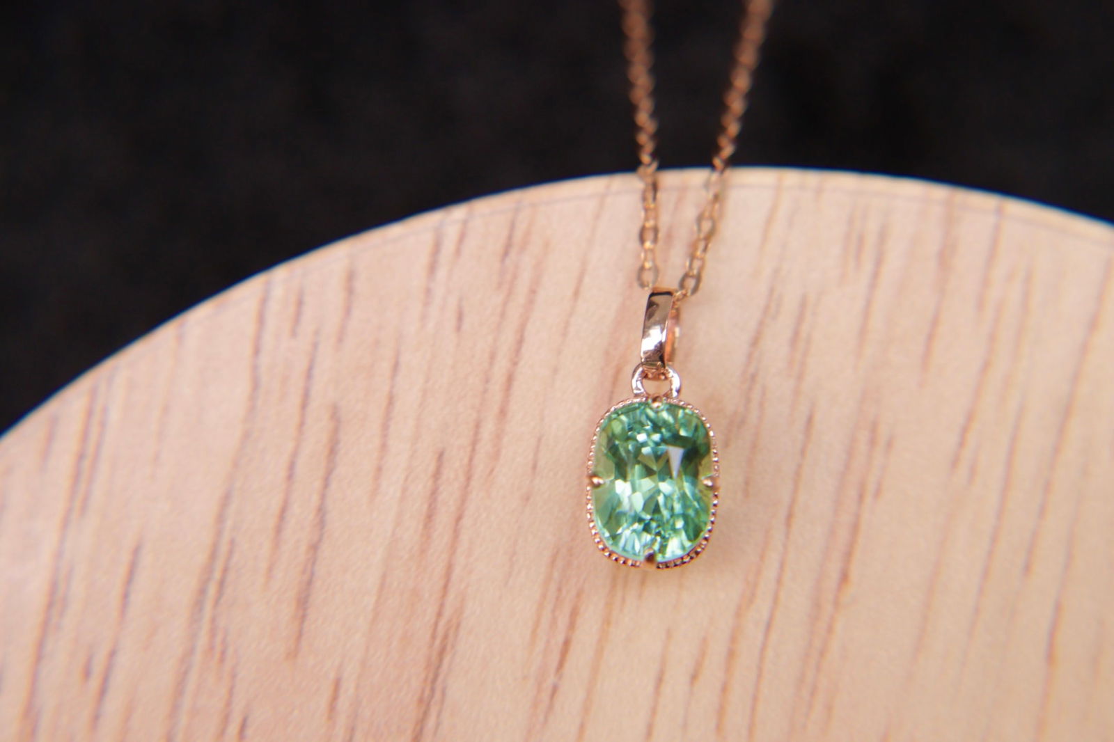 18K Gold Tourmaline Pendant: This pendant is a captivating piece that embodies elegance with its natural tourmaline, set in luxurious 18K gold. The vivid hue of the 1.45-carat tourmaline shines brilliantly, making it a versatile