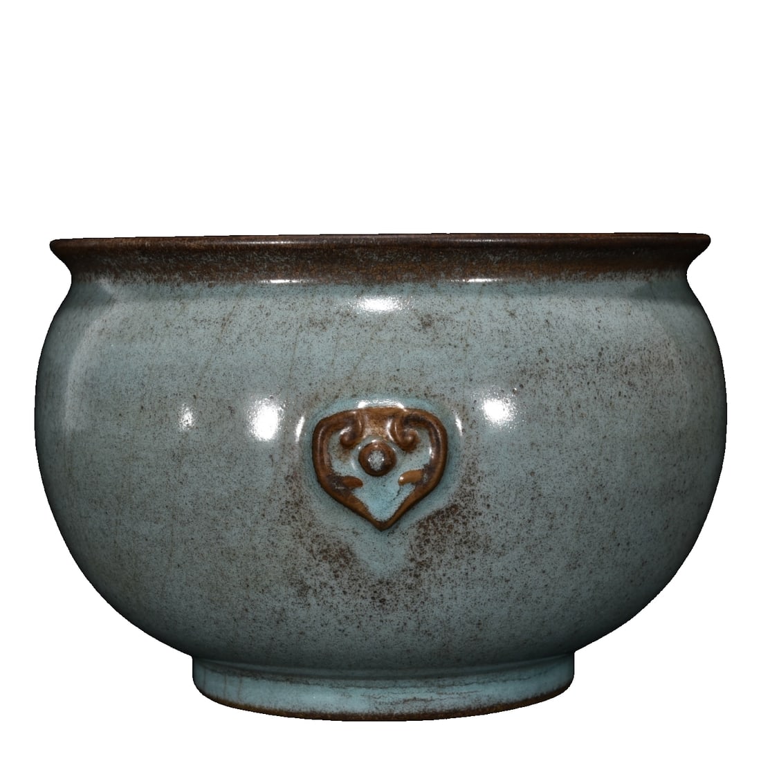 Song Ru kiln sky blue glazed stove with "jia" character mark (1 of 10)