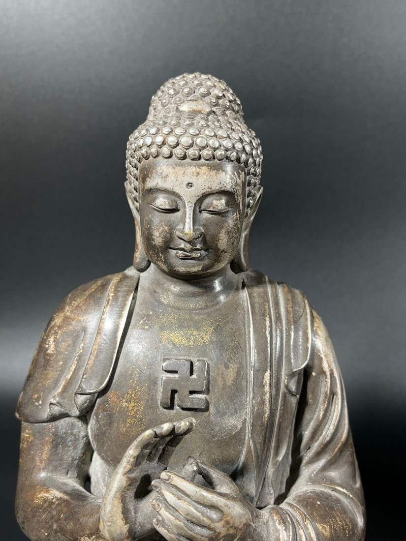 Copper Buddha statue - 3