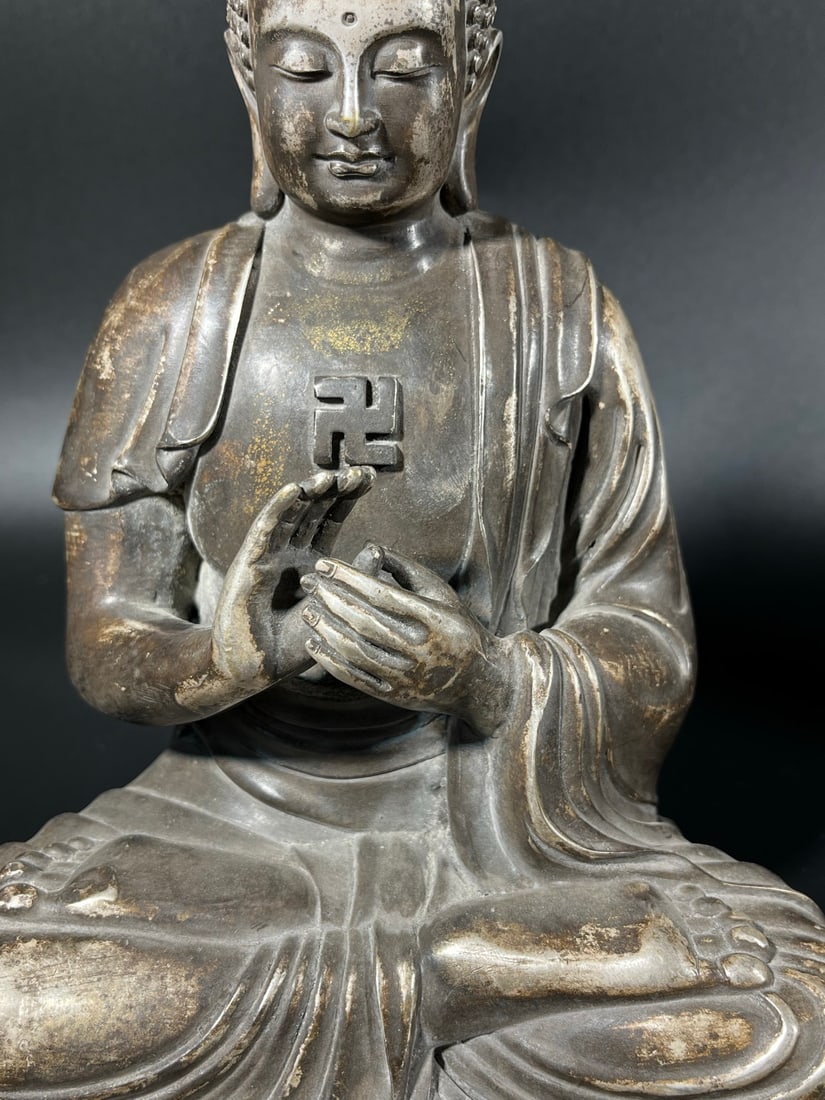 Copper Buddha statue - 4