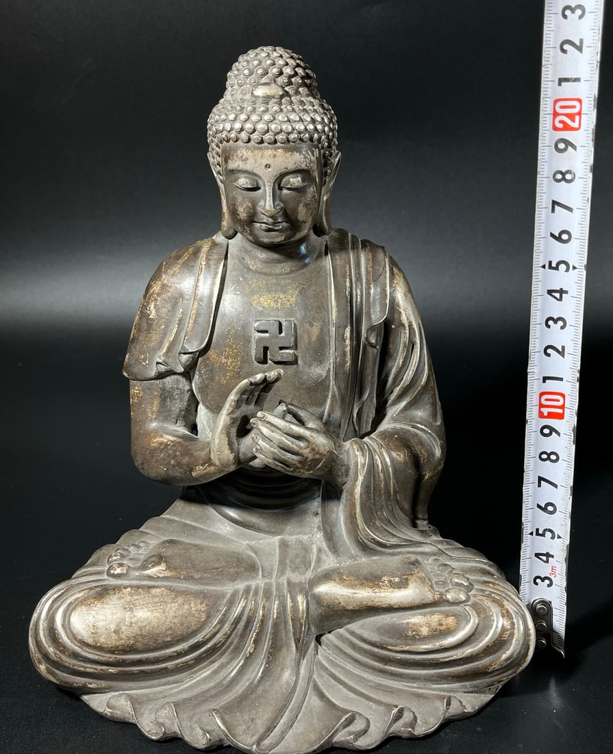 Copper Buddha statue - 9