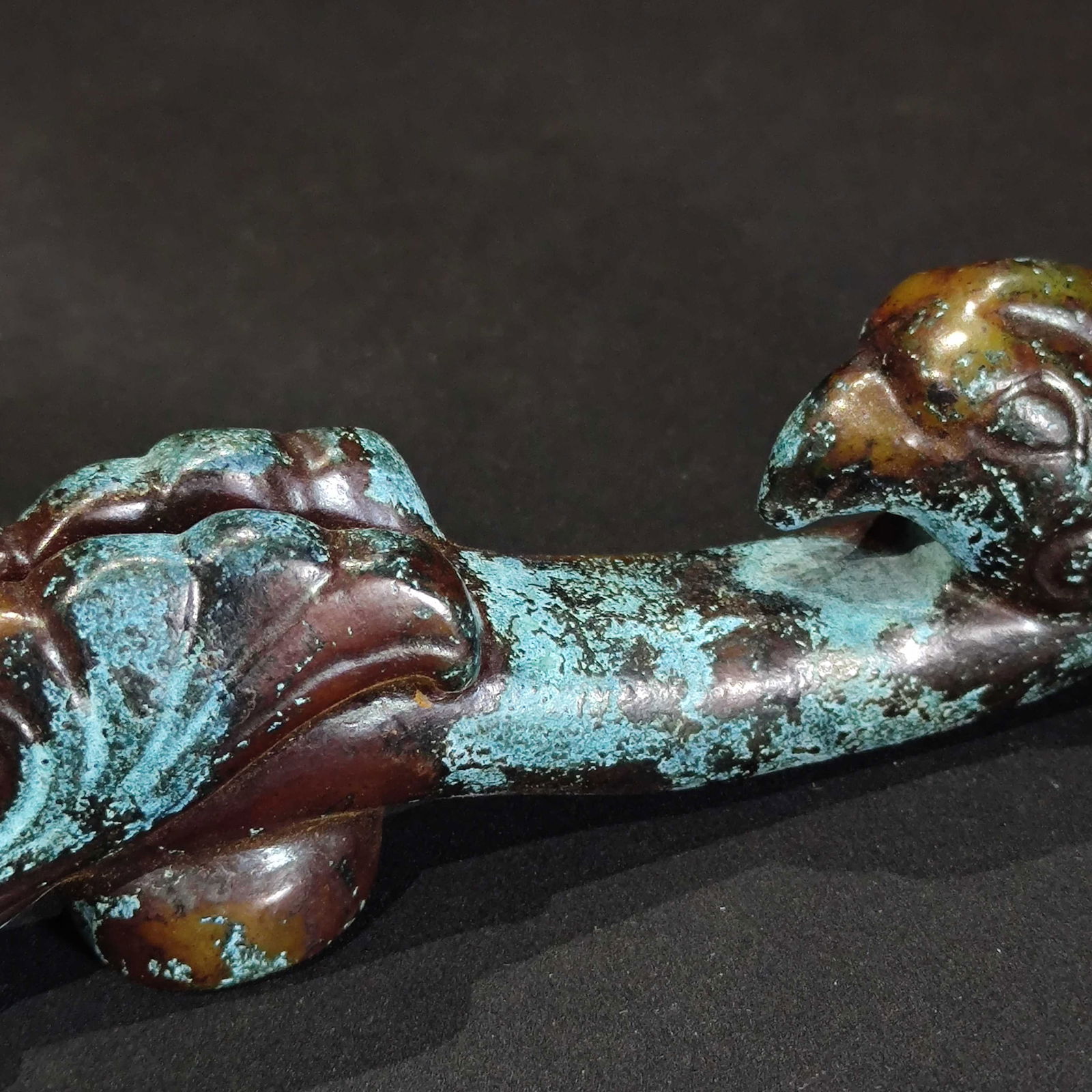 Ancient Jade Dragon Hook - 6