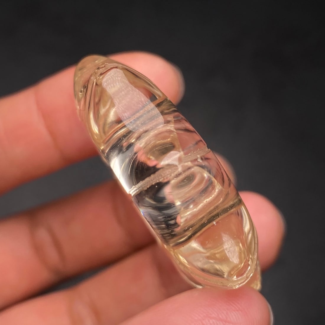 Old crystal ring - 4