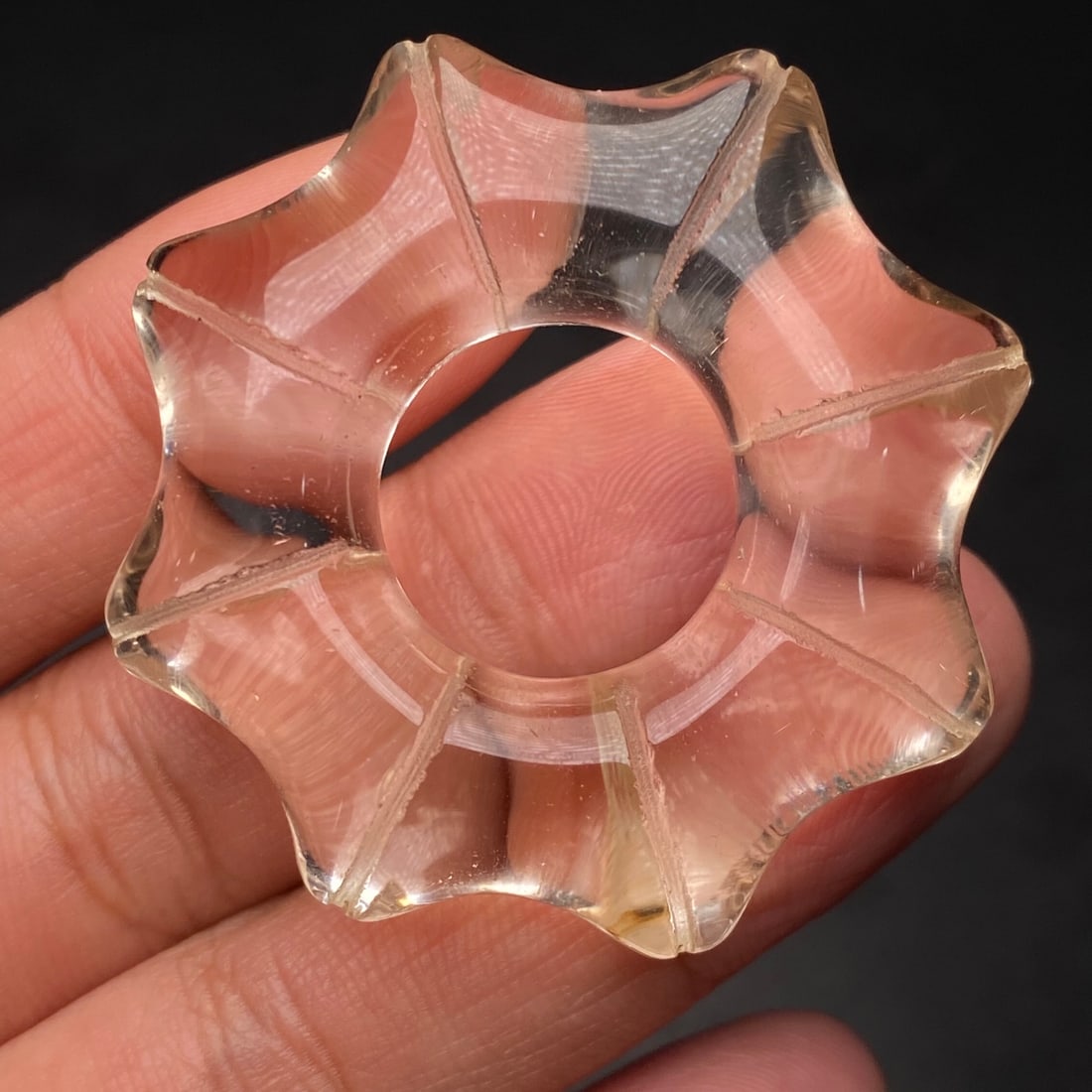 Old crystal ring - 5