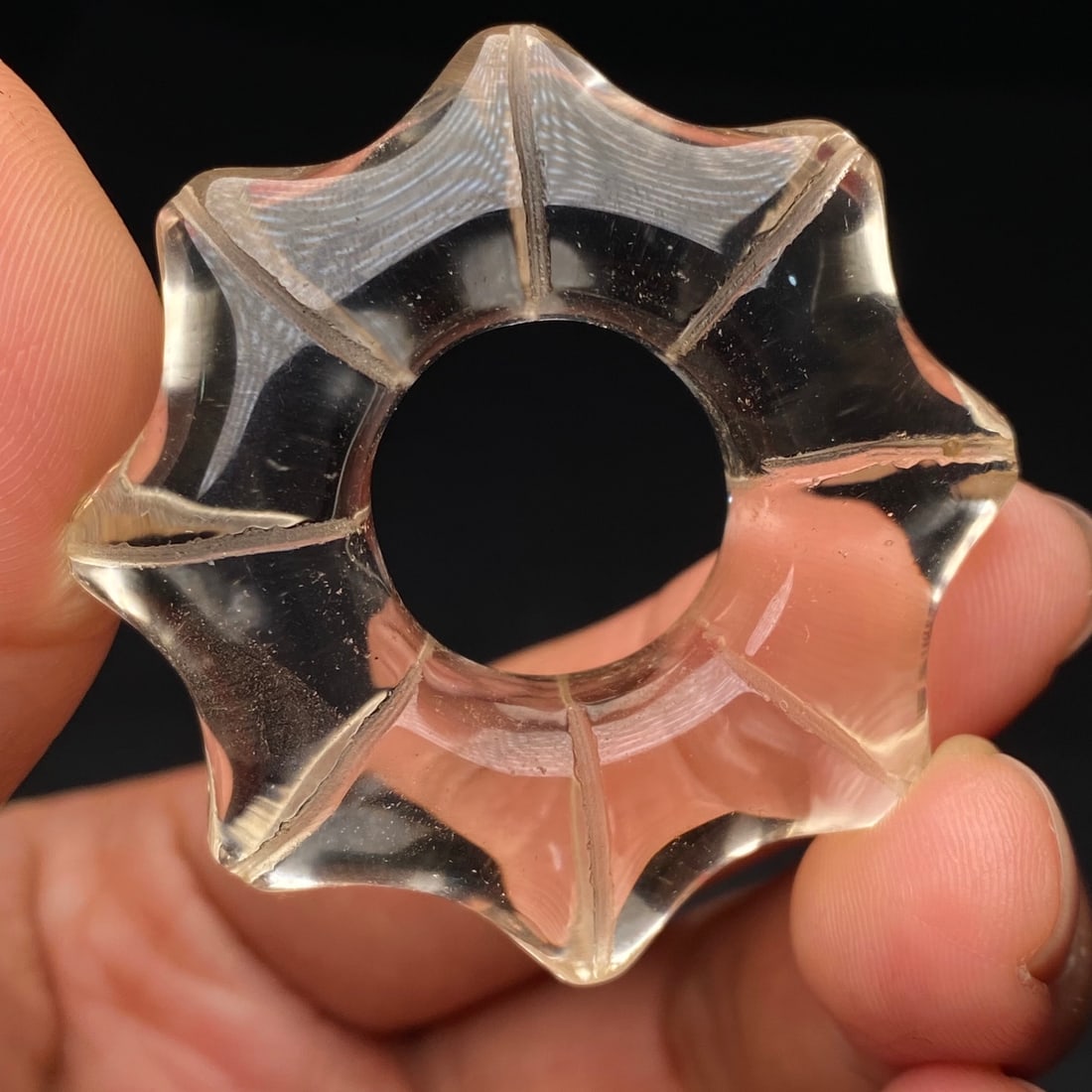 Old crystal ring - 7