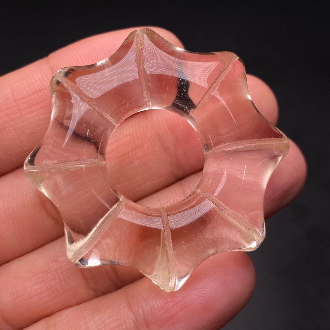 Old crystal ring - 8