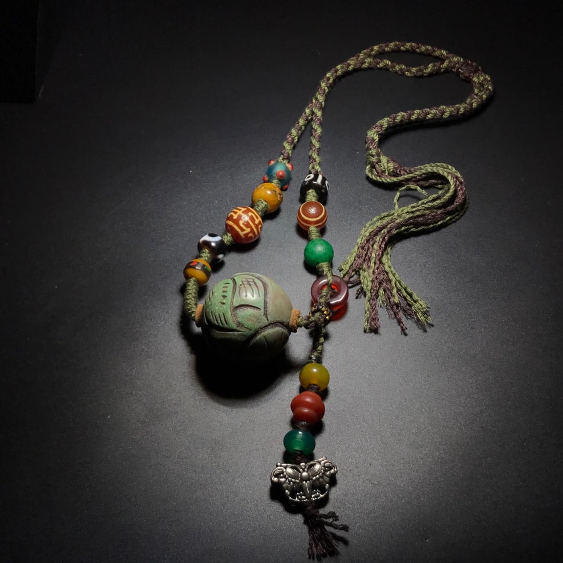 Agate celestial bead necklace handheld - 3