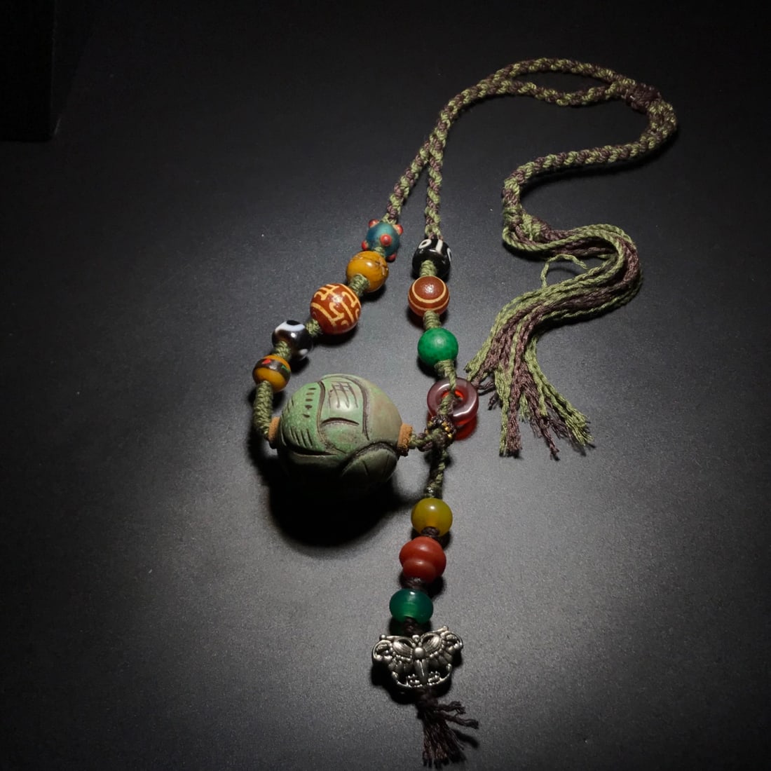 Agate celestial bead necklace handheld - 4