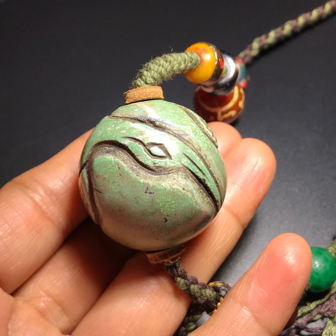 Agate celestial bead necklace handheld - 5