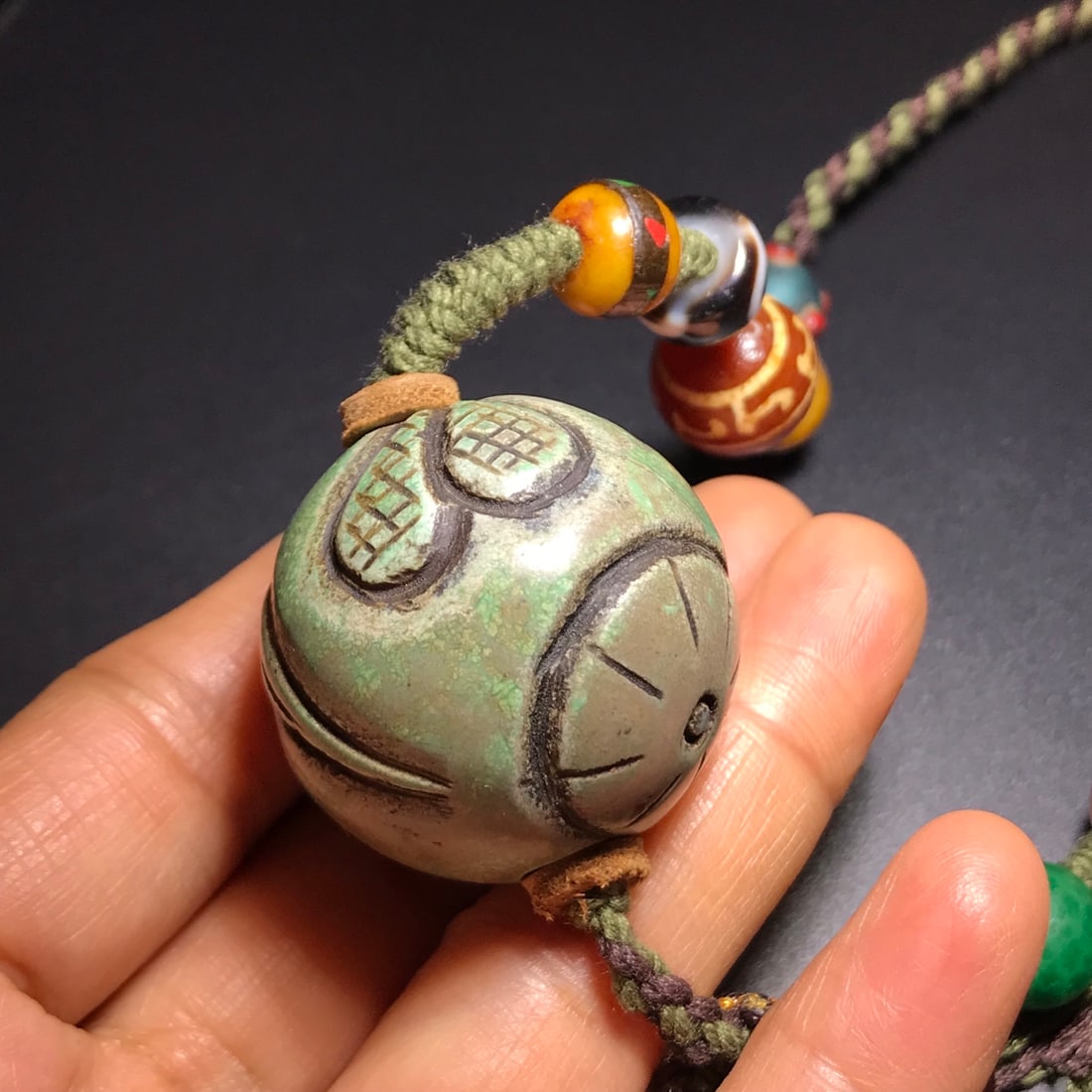 Agate celestial bead necklace handheld - 6