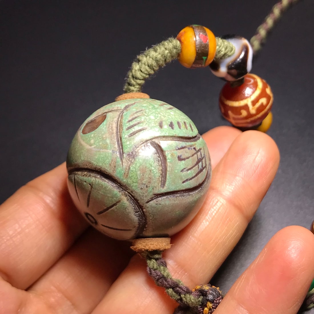 Agate celestial bead necklace handheld - 7