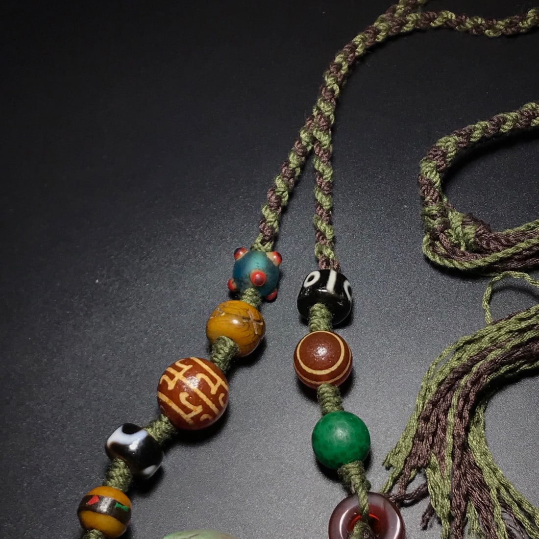 Agate celestial bead necklace handheld - 9