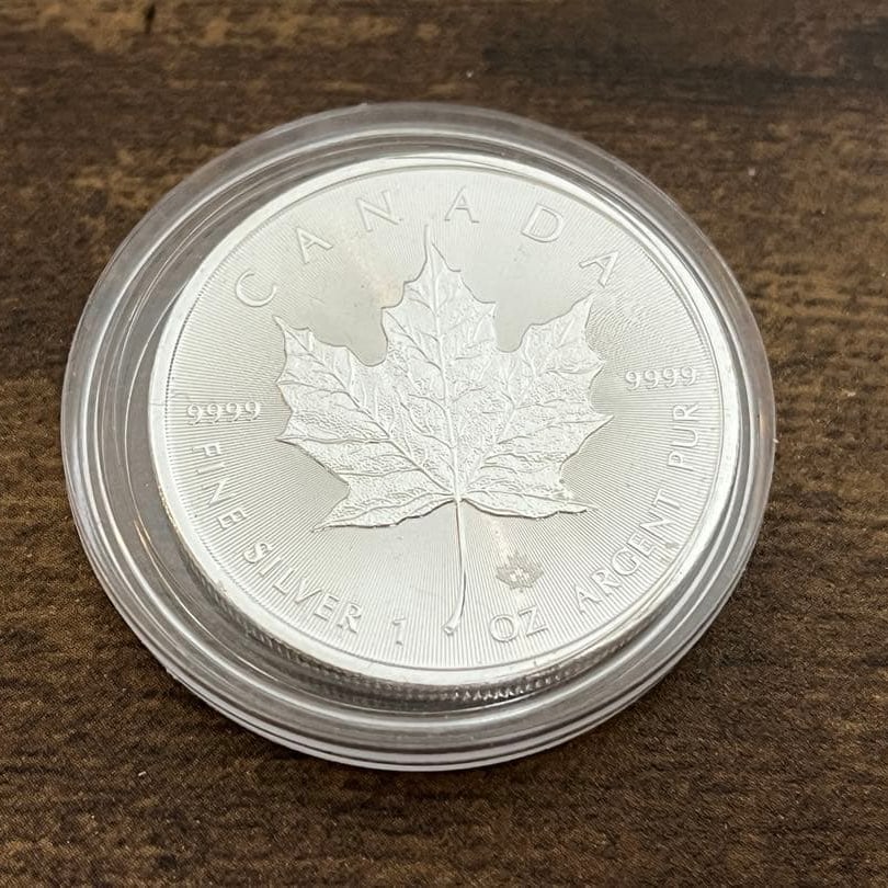 Canadian Maple Leaf silver coin, 2020, 1 ounce, 5 dollars (1 of 5)