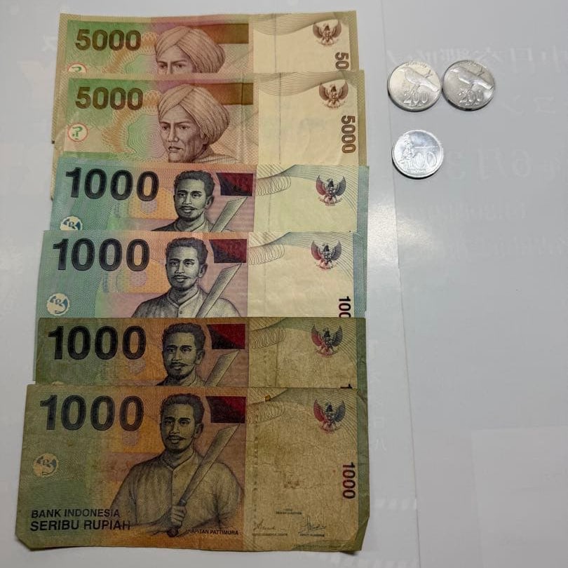 Indonesian old edition banknotes and coins set (1 of 2)