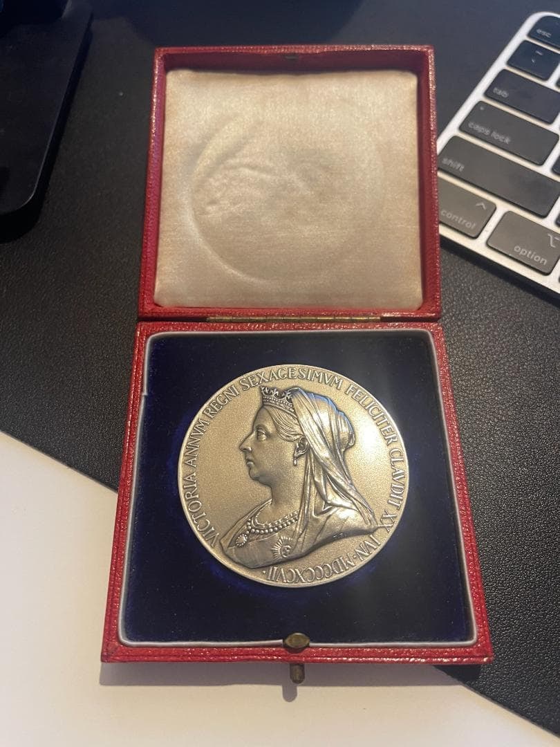 1897 British Diamond Jubilee Silver Medal - 9