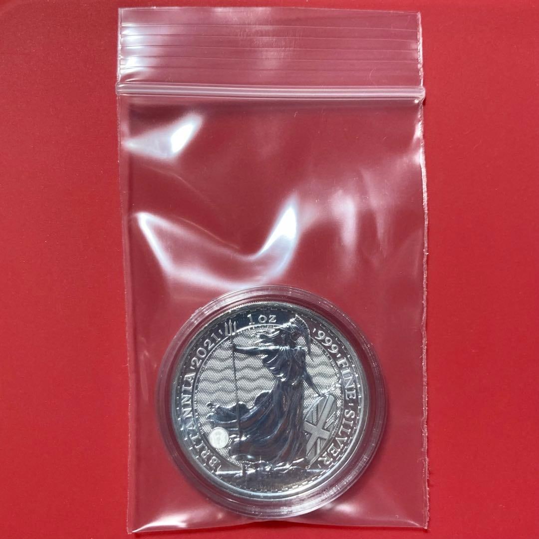 British Britannia Silver Coin, 2021, 1 ounce - 10