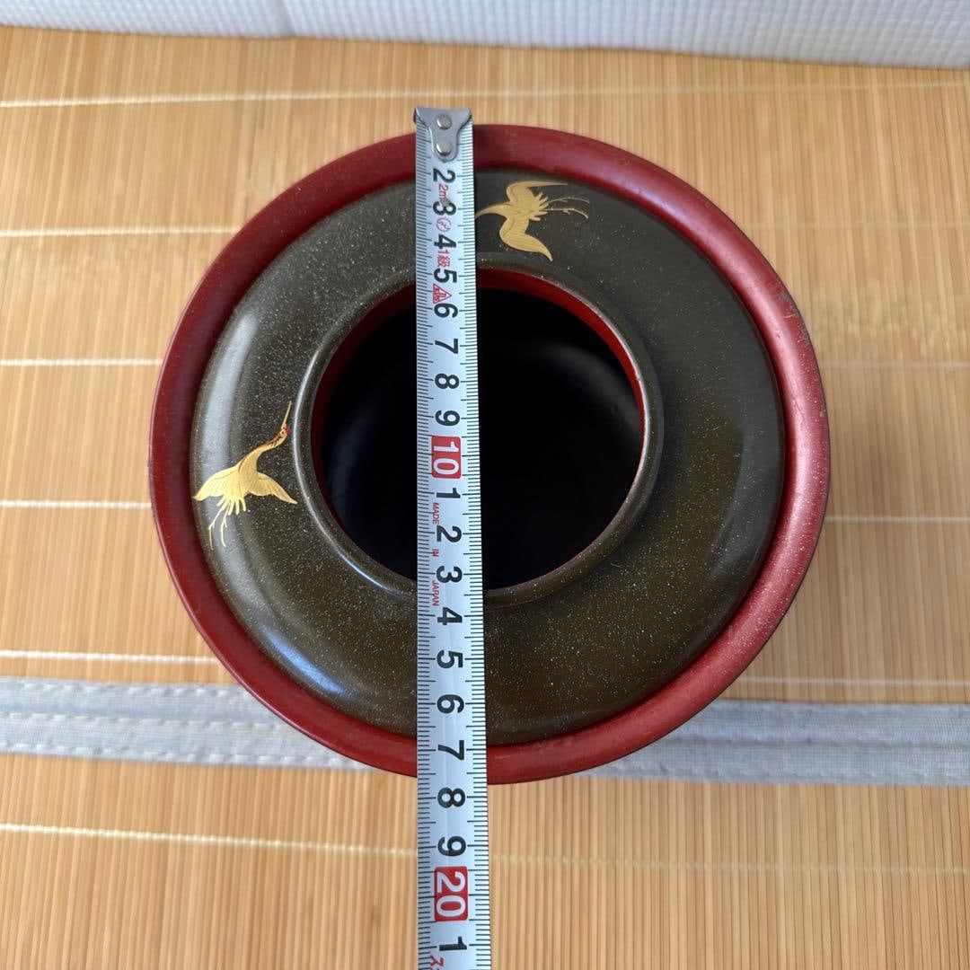 Black and gold pine tree pattern water container - 6