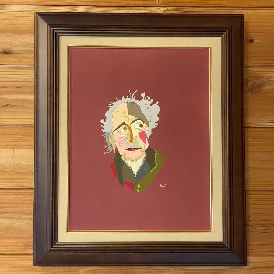 Kai-Goethe's Contemplations: Title: Goethe's ContemplationsArtist's Name: KaiNationality: JapanYear of Production: 2025Acrylic paint/CharcoalThis is a portrait of Nobel by the Kumamoto portrait artist Kai.