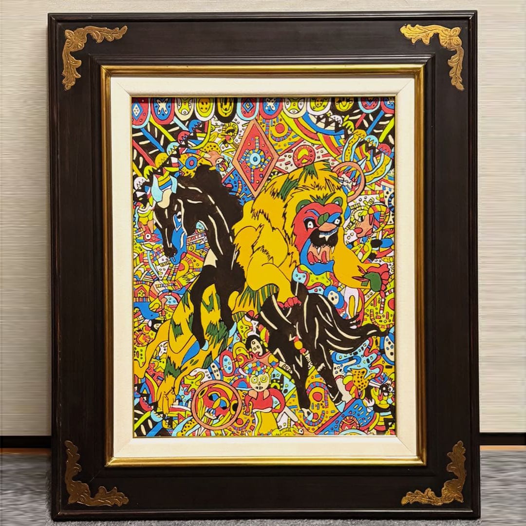 F6 - Hand-painted oil painting by Jimmy Daxi, signed, representing the Republic.: F6 - Hand-painted oil painting by Jimmy Daxi, a representative work of the Republic. Painting size: approximately 41.0cm × 31.8cm Frame size: approximately 59.8cm × 51.0cm The painting is signed by