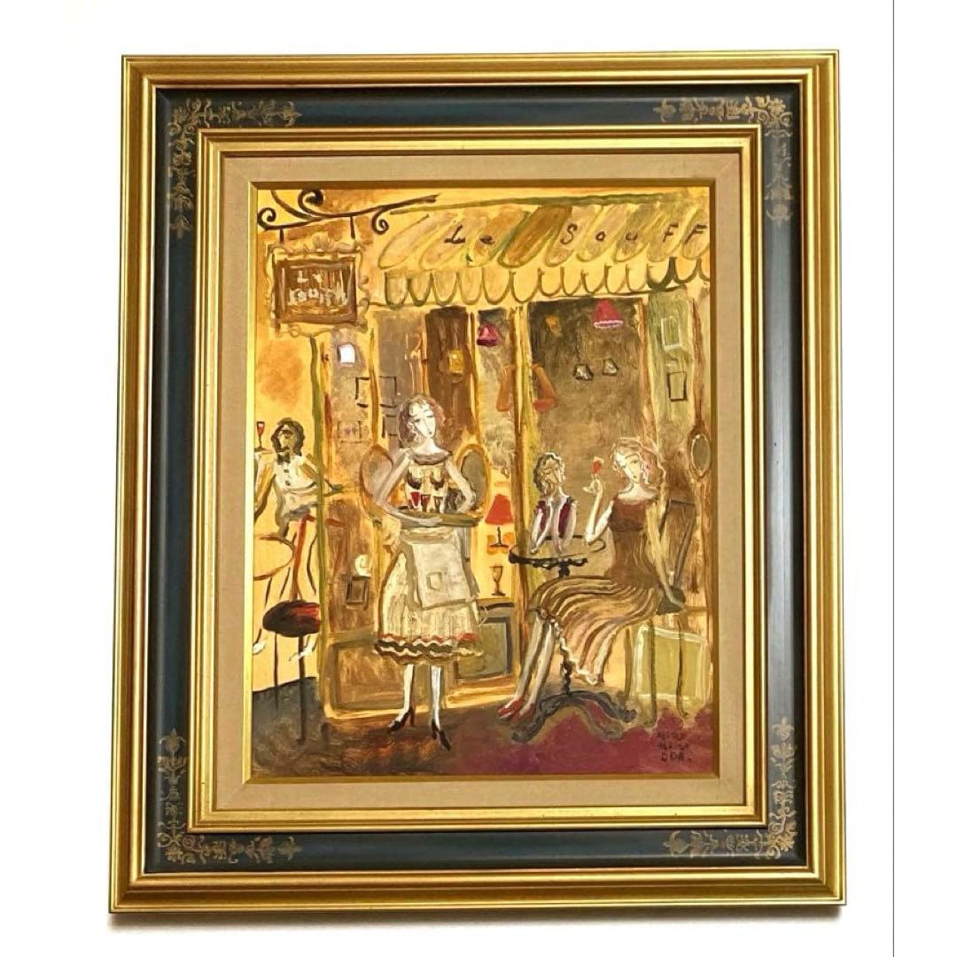 Yoshiko Oda - Women in the Buffet Restaurant: Yoshihiko OdaOil Painting No. 6Frame Size: 48.5×58 cm