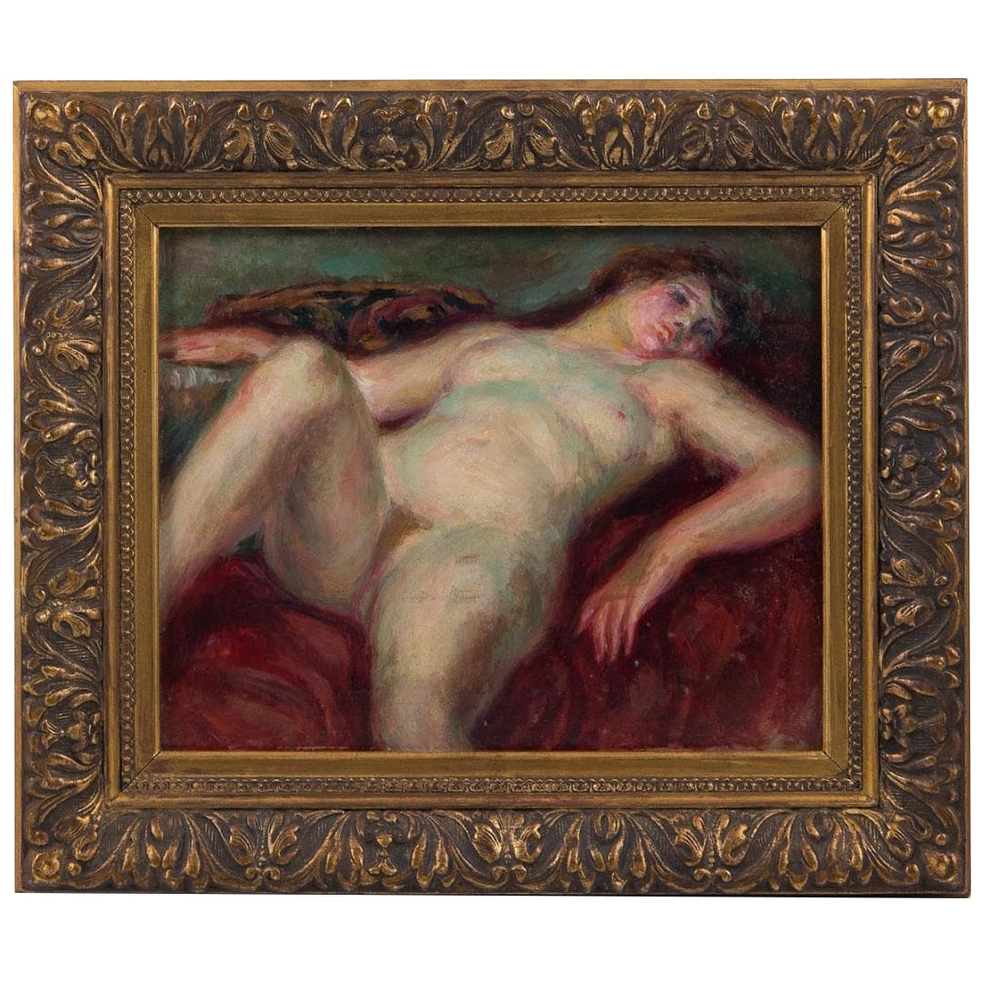 The genuine work of Hasegawa Noboru, oil painting, with the seal of Nittodo Gallery.: The genuine work of Hasegawa Noboru, an oil painting with the stamp of Nichido Gallery, a member of the Japan Art Academy, whose works have been purchased by the French government.Painter: Nagakawa Sh