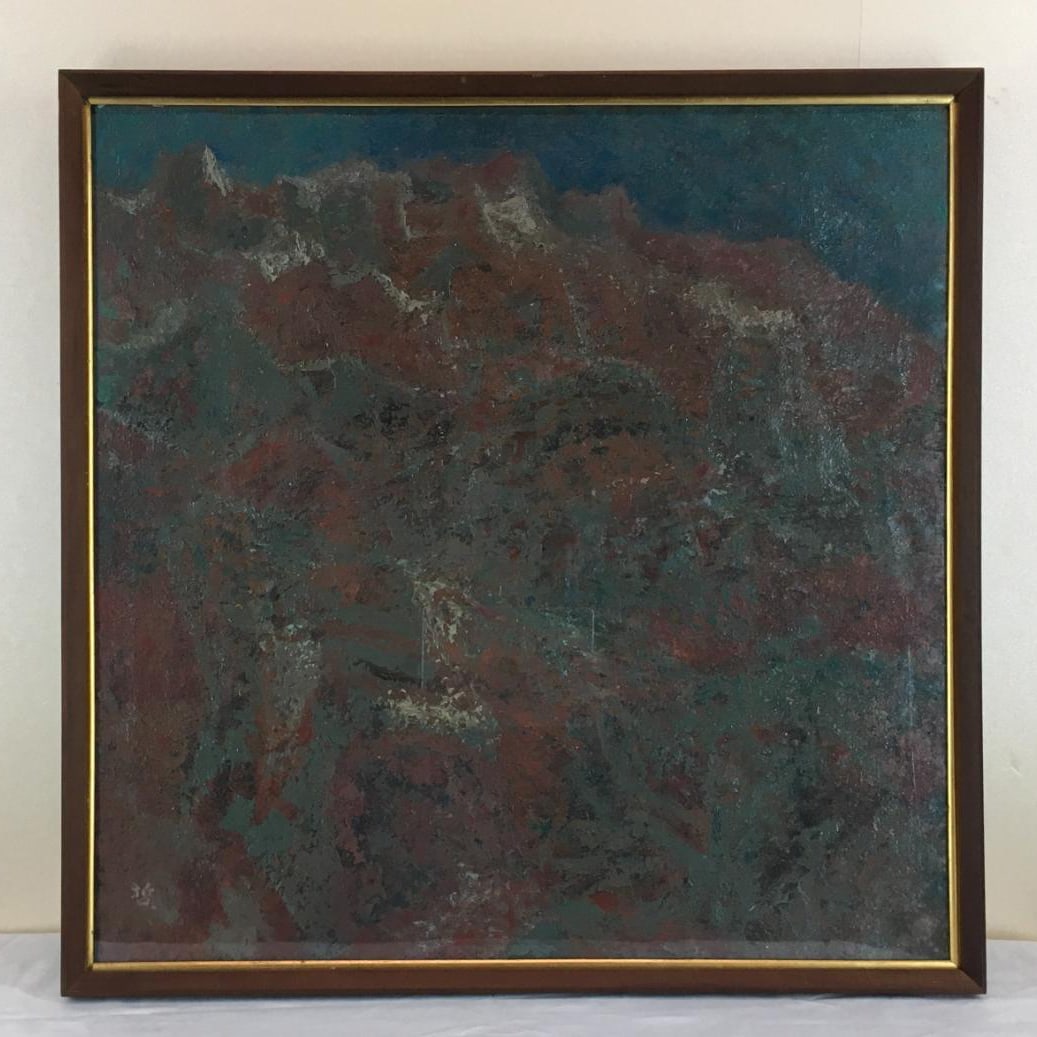 Exhibited work: Teppei Ujiyama, May (theme), 1941: Exhibited work: Teppei Ujiyama, May (theme), size 12 / 1941 / Hita CityCanvas size: 600 millimeters (height) x 600 millimeters (width)Frame size: 629 millimeters (height) x 629 millimeters (width)Cond