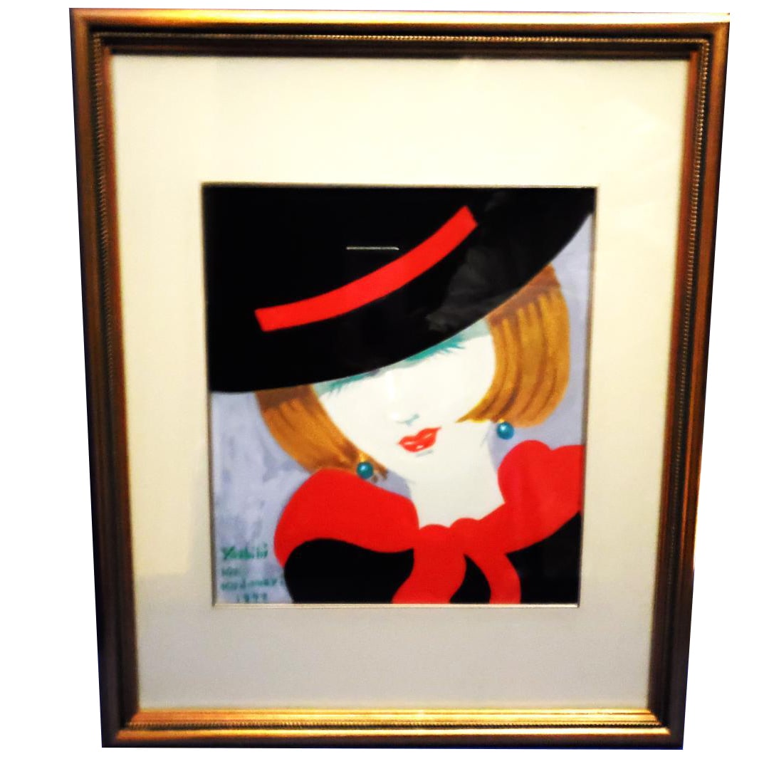 The oil painting "Woman" created by Xiao Zhang Yiyi.: Xiao Zhang Yiyi's oil paintings are characterized by female portraits.Artist Name: Xiao Zhang YiyiTechnique: Oil paintingFrame Color: GoldTheme: Portrait of a ladySize: F3Xiao Zhang Yiyi's Artistic Hi