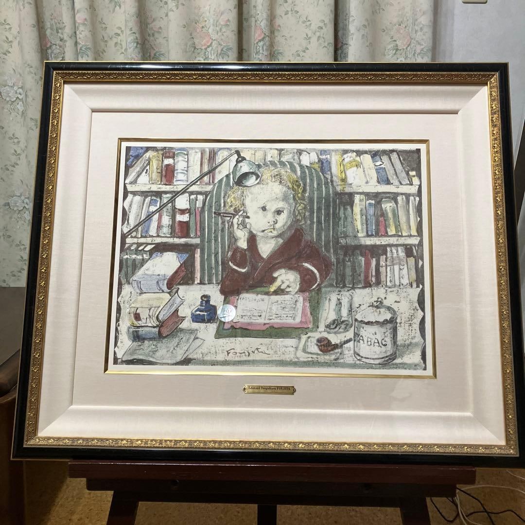 Toshiji Fujita, "Great Tit" woodblock print: Tsuguharu Foujita, "Sparrows on a Big Branch"Limited edition of 261 copiesI bought it at an art gallery in Tokyo.It is in good condition, with no stains or dust.Includes a yellow bag and a display box