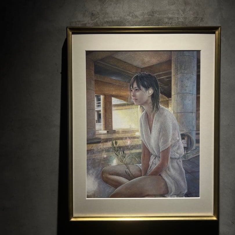 Yoshino Shinobu - Acrylic painting from "Unknown World Exhibition": Yukinori Koyama's works are masterpieces that perfectly blend the delicate techniques and poetic emotions of contemporary Japanese painting.The subtle expressions and natural postures of the women in