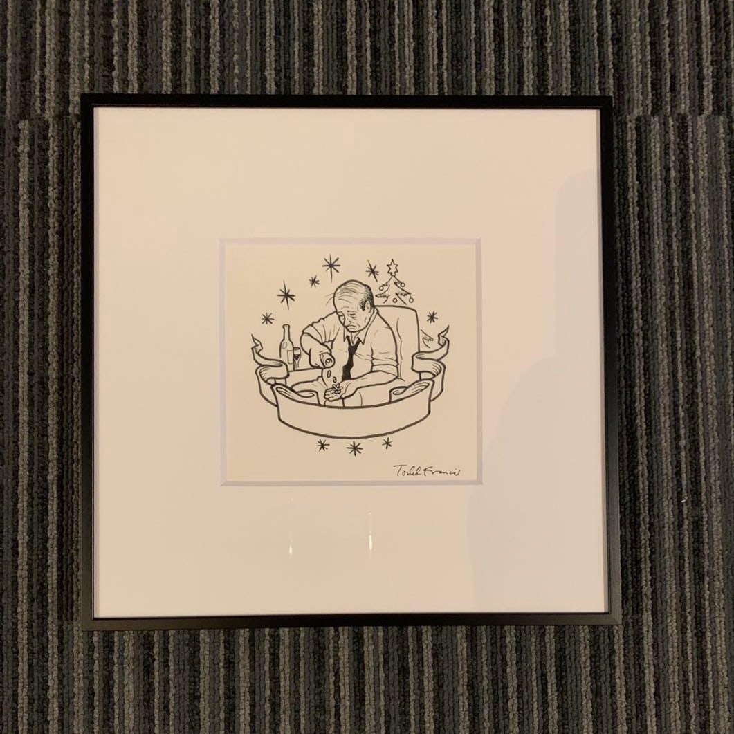 Todd Francis original sketch: This is an original hand-drawn artwork created by Todd Francis specifically for ANTI HERO.Purchased from LAST STAND SKATES in 2025, this is an officially licensed product.And yes, it comes with a