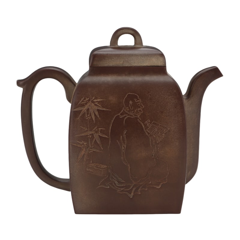 Old teapot purple clay teapot (1 of 10)