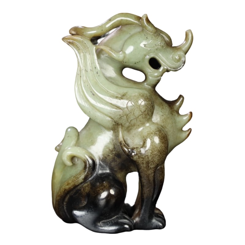 Hetian Jade Dragon Ornament (1 of 10)