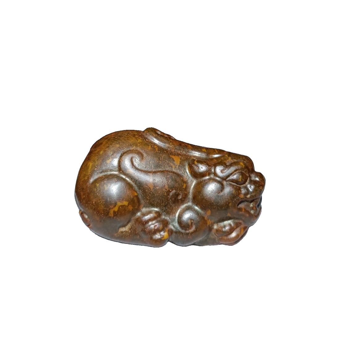 Ancient jade Pi Xiu money-attracting handle piece. (1 of 7)