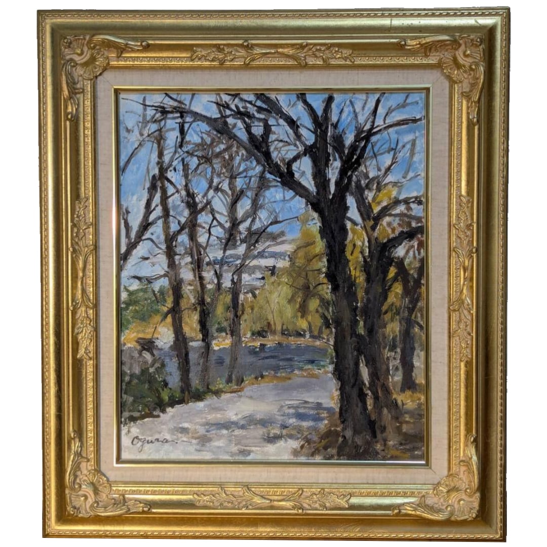 Oil on canvas, landscape painting, size 8. (1 of 9)