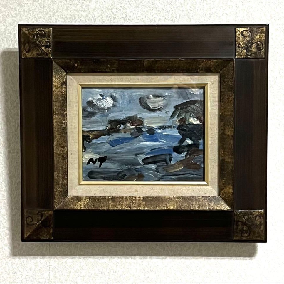 Oil painting "Coastal Scenery" by Vetshin, size F0. (1 of 6)