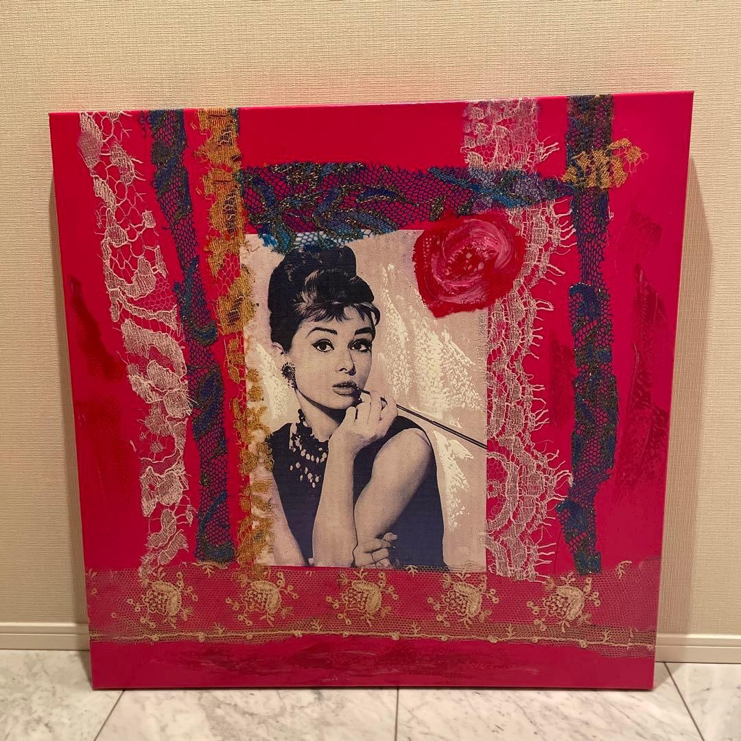 Audrey Hepburn Art Painting, Framed Design, Oil Painting (1 of 5)